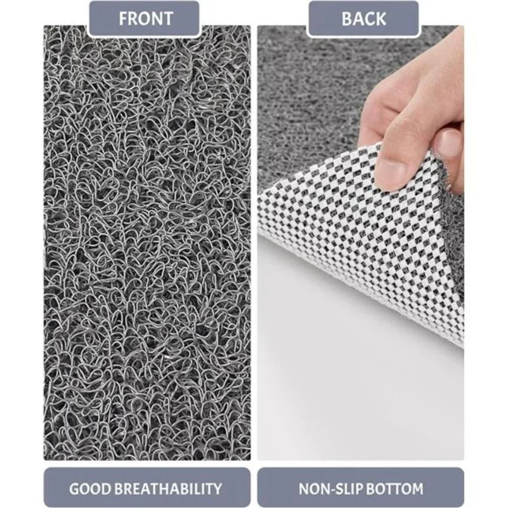 Non Slip Shower Mat 16x24 Bathroom Bathtub Anti Slip Loofah Foot Scrubber